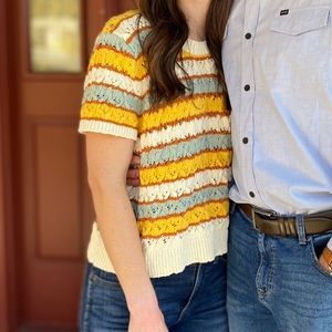 Madewell Crochet Tee